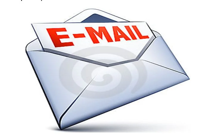 An illustrated envelope labeled e-mail, representing a digital alternative to paper correspondence.